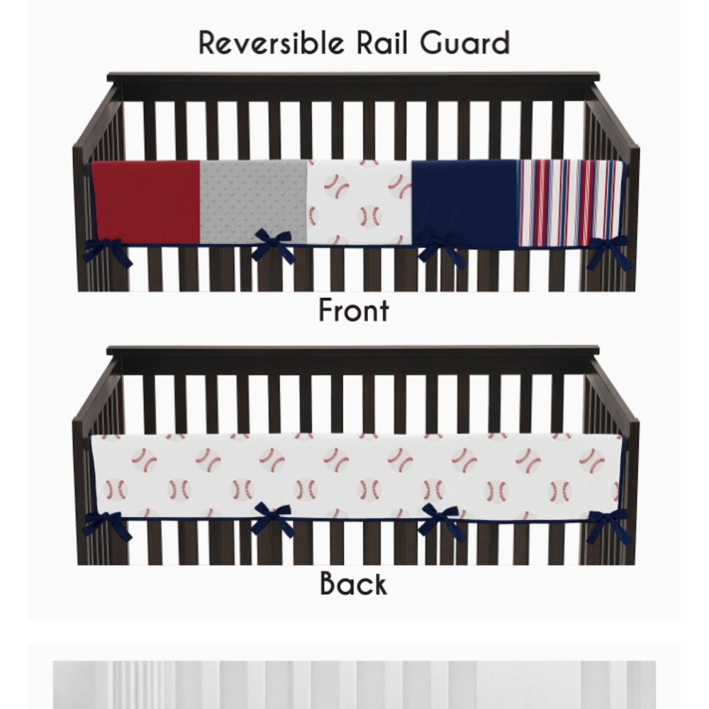 Baseball Crib Rail Guard